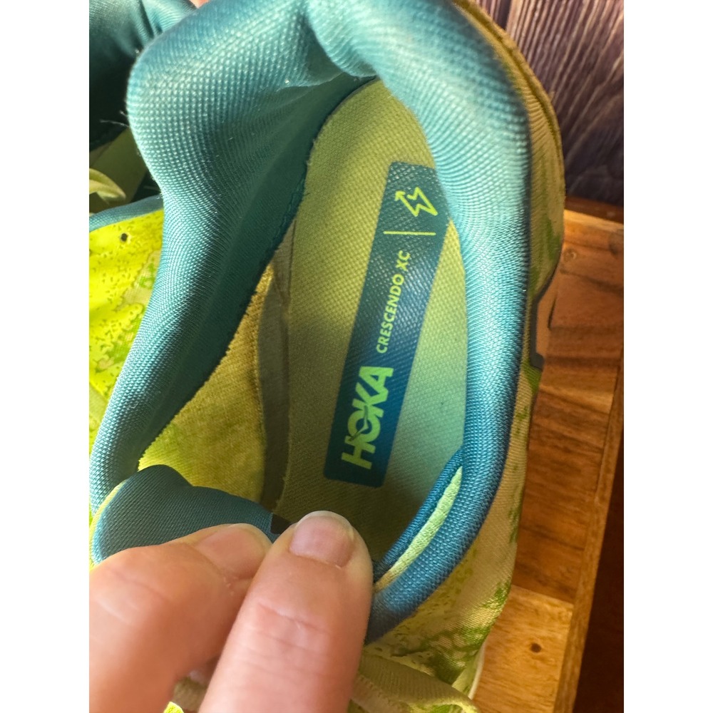 Hoka Crescendo XC Running Spikes Mens 10 Womens 11.5 Green Teal 1141272 LLC - Picture 5 of 9